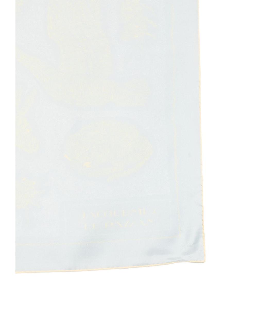 JACQUEMUS Синий шелковый шарф, фото 2