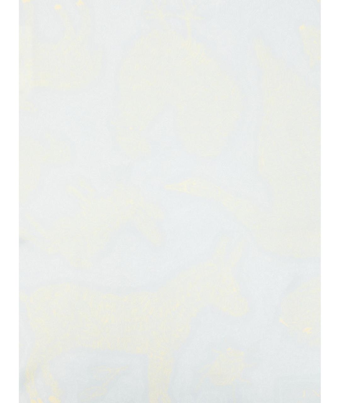 JACQUEMUS Синий шелковый шарф, фото 3