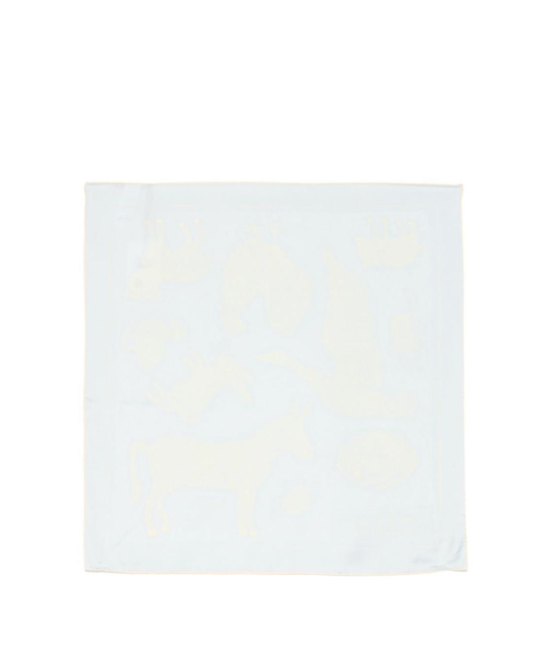 JACQUEMUS Синий шелковый шарф, фото 1