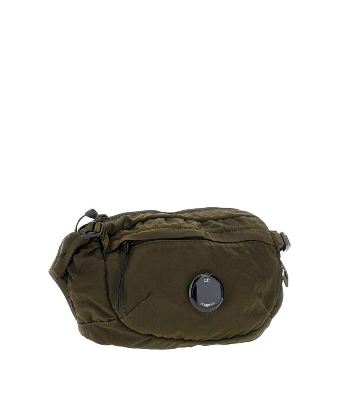 CP COMPANY Зеленая синтетическая поясная сумка, фото 1