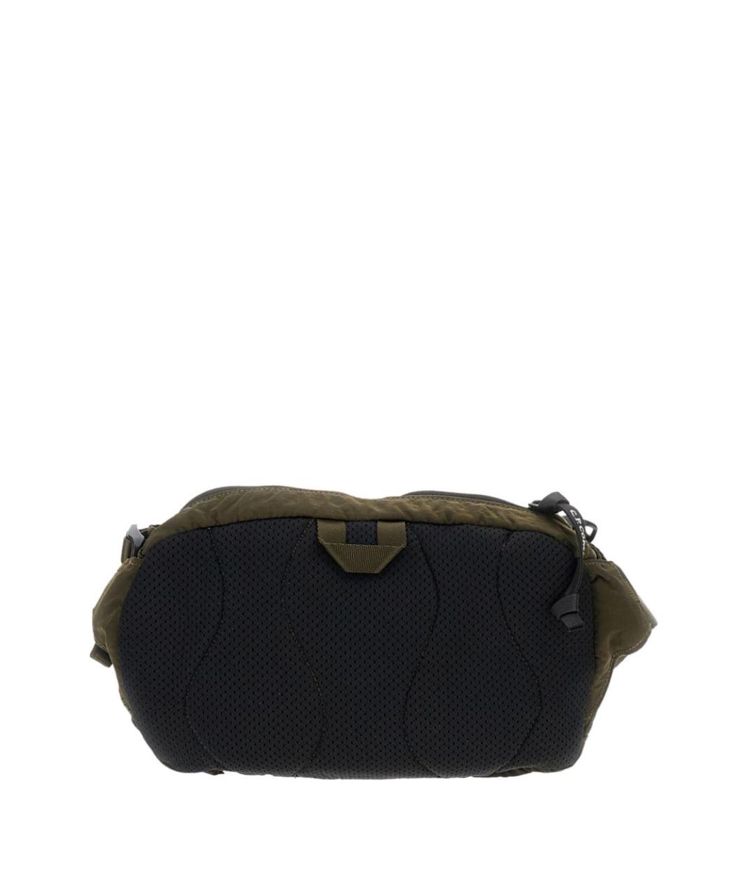 CP COMPANY Зеленая синтетическая поясная сумка, фото 2