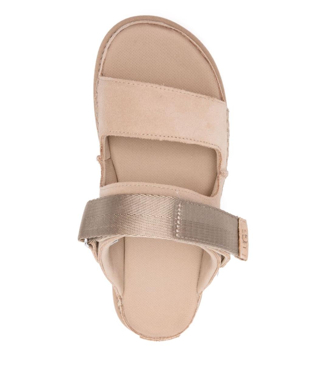 UGG AUSTRALIA Бежевые замшевые сандалии, фото 2