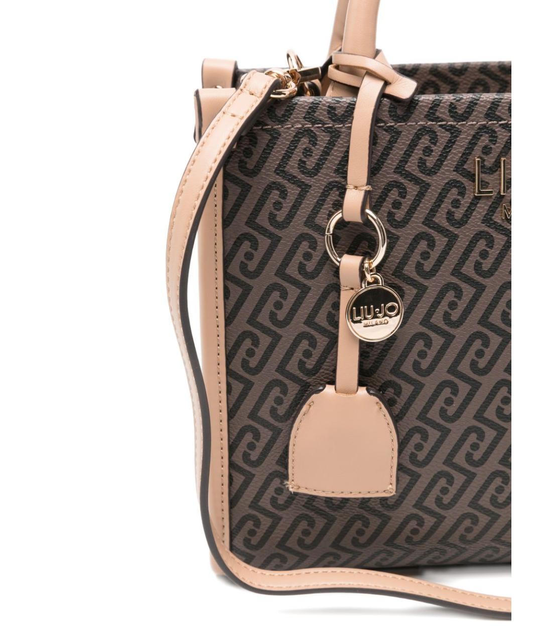 LIU JO Розовая сумка тоут из искусственной кожи, фото 2