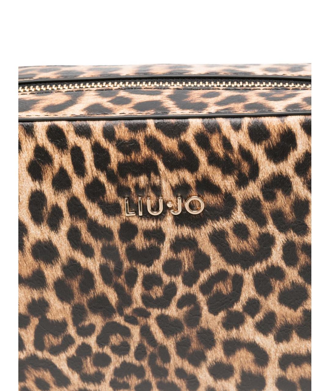 LIU JO Коричневая сумка через плечо из искусственной кожи, фото 3