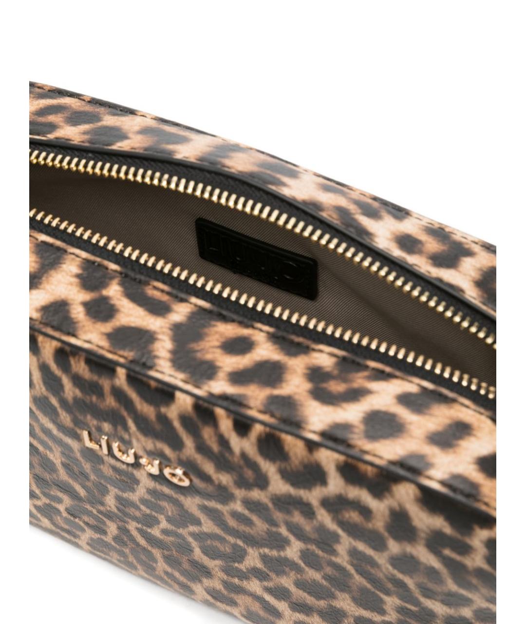 LIU JO Коричневая сумка через плечо из искусственной кожи, фото 4