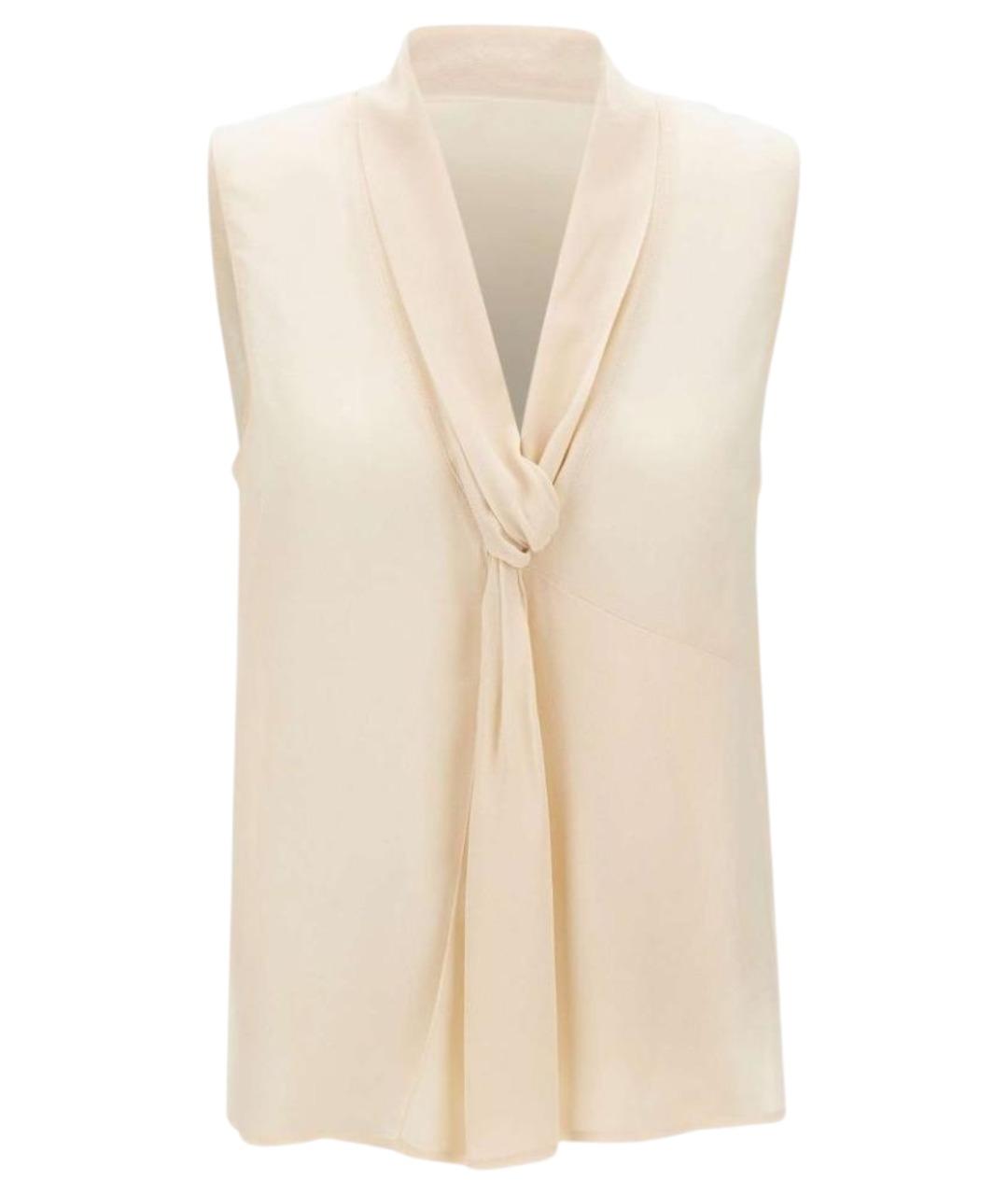 LIU JO Бежевая вискозная рубашка, фото 1