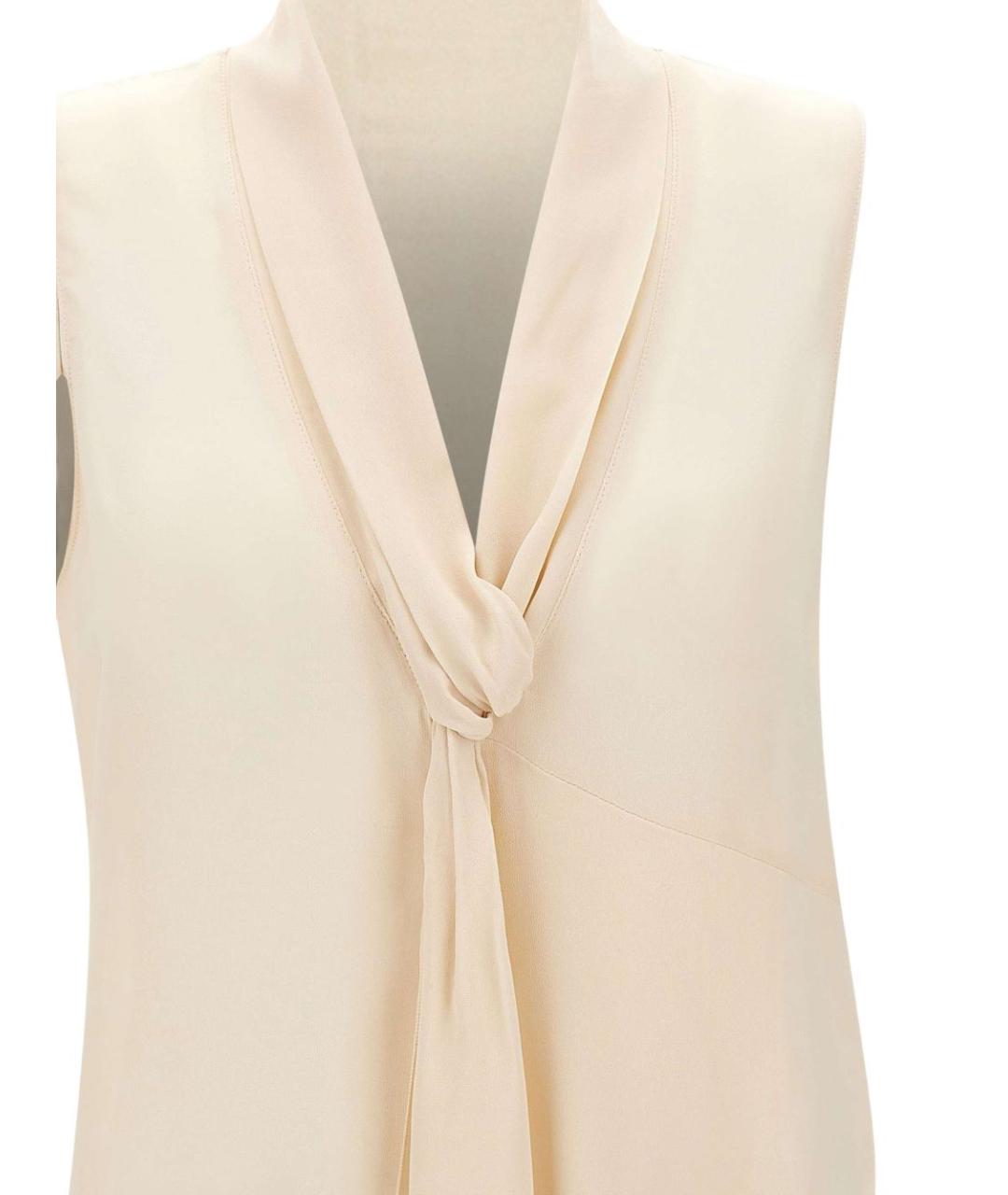 LIU JO Бежевая вискозная рубашка, фото 3