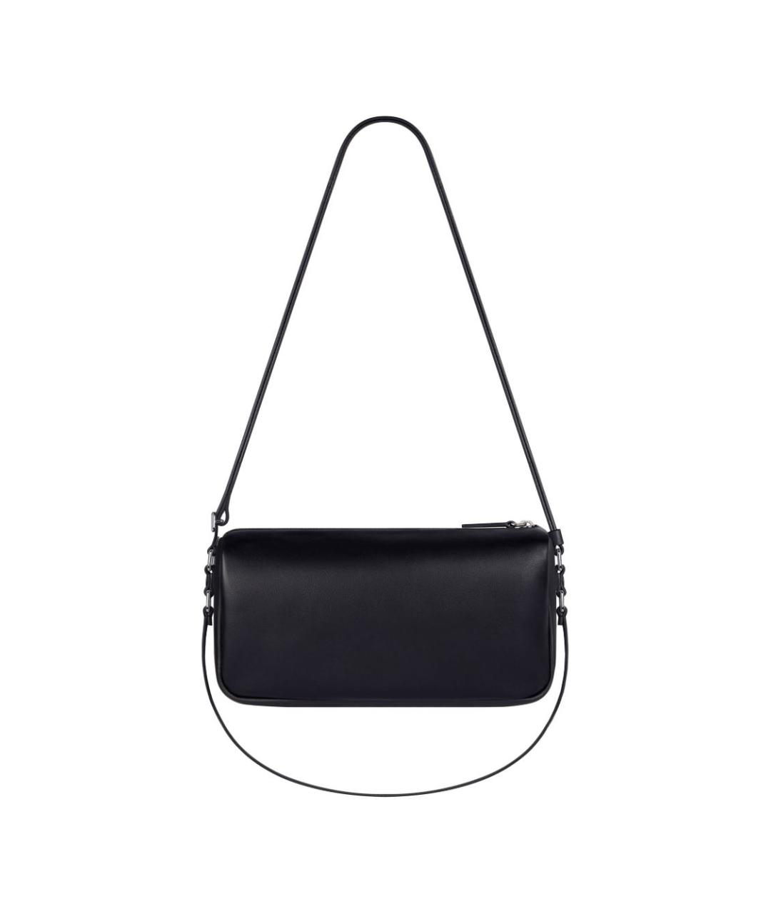 COURREGES Черная кожаная сумка через плечо, фото 4