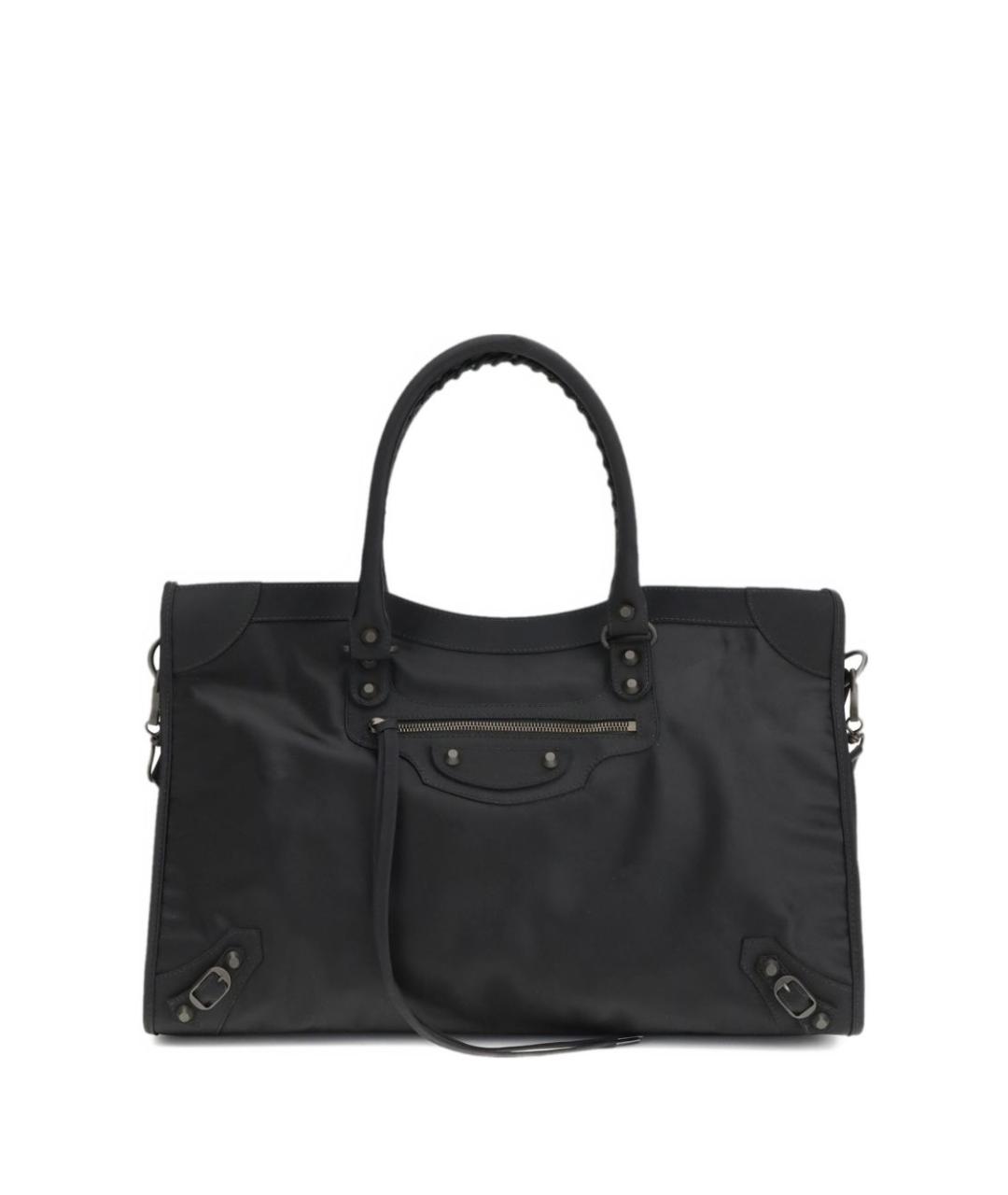 BALENCIAGA Черная синтетическая сумка тоут, фото 1