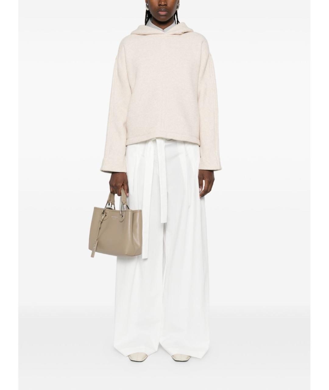 MAX MARA Бежевый хлопковый джемпер / свитер, фото 2