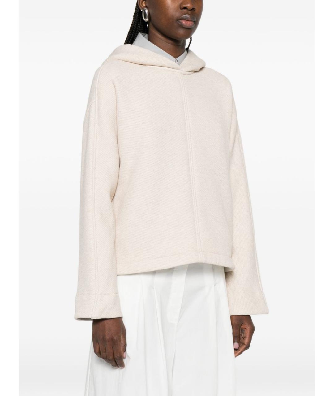 MAX MARA Бежевый хлопковый джемпер / свитер, фото 3