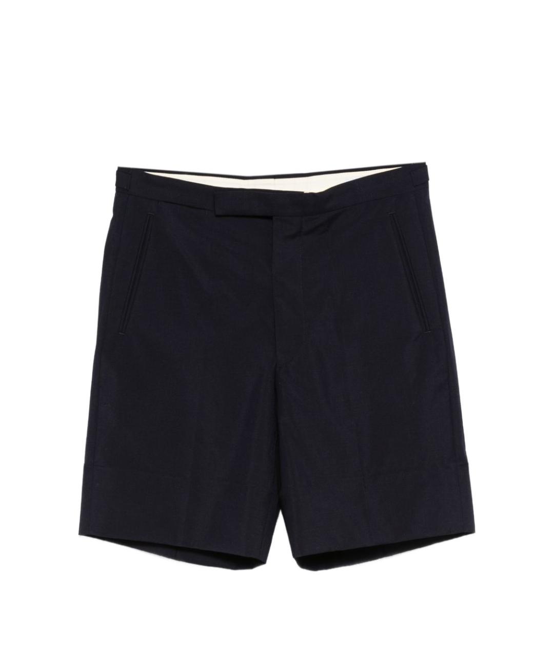 PRADA Темно-синие шерстяные шорты, фото 2