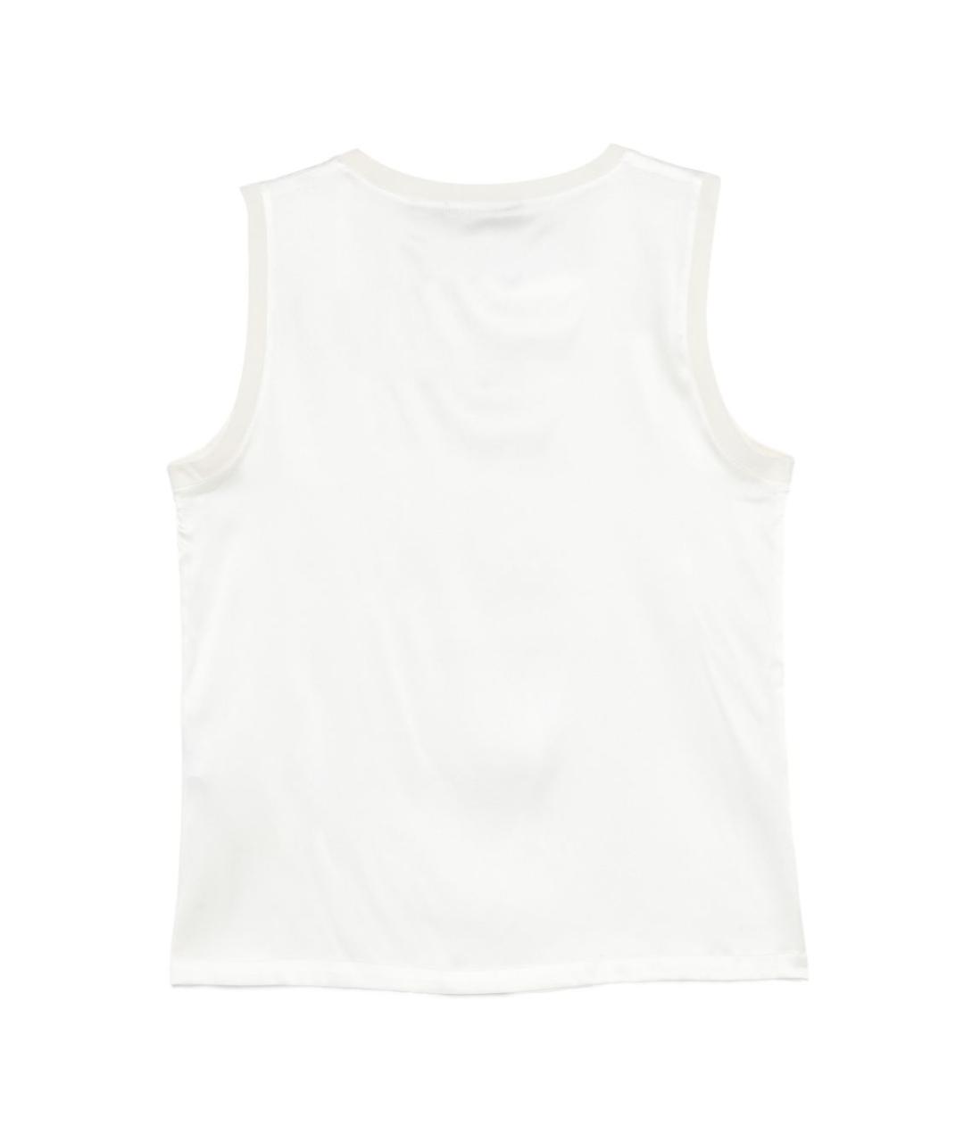 SEVENTY Белая шелковая майка, фото 3