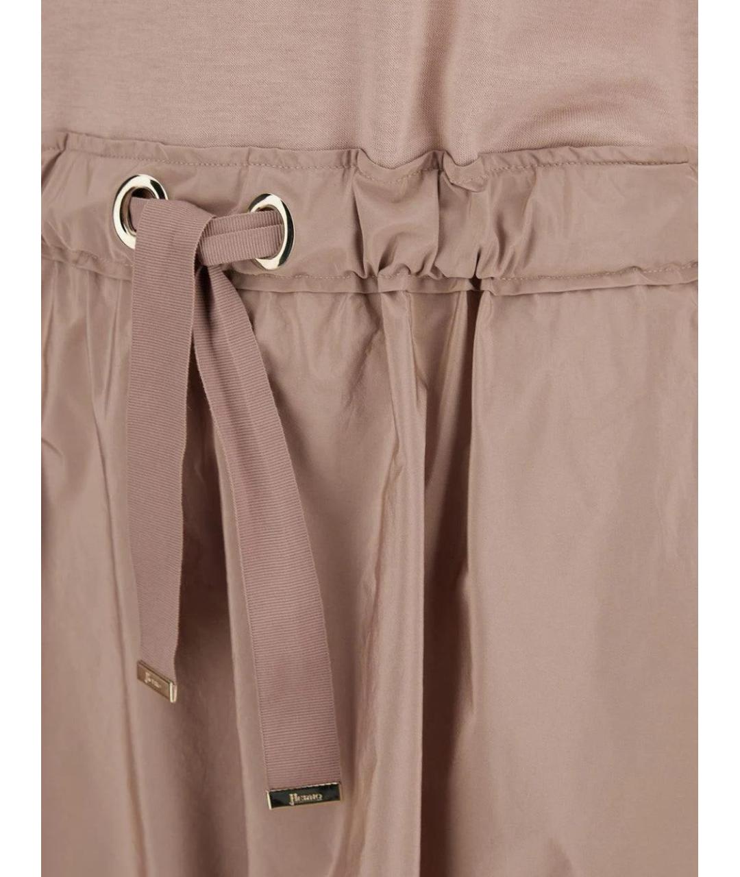 HERNO Розовое полиэстеровое повседневное платье, фото 2