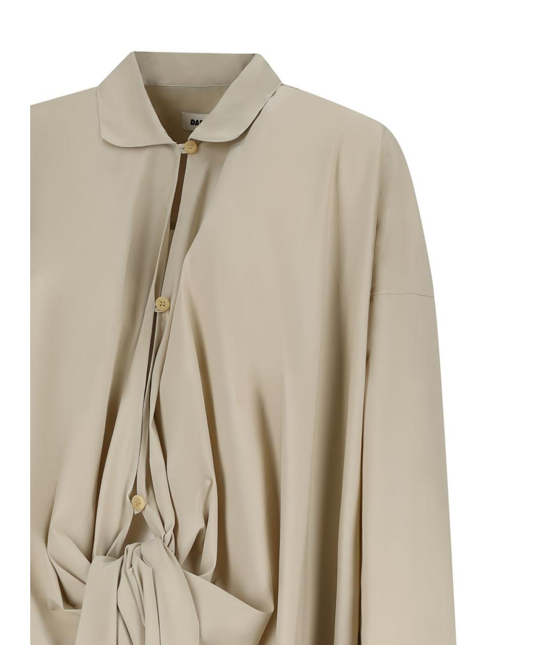 DARKPARK Бежевая хлопковая рубашка, фото 3