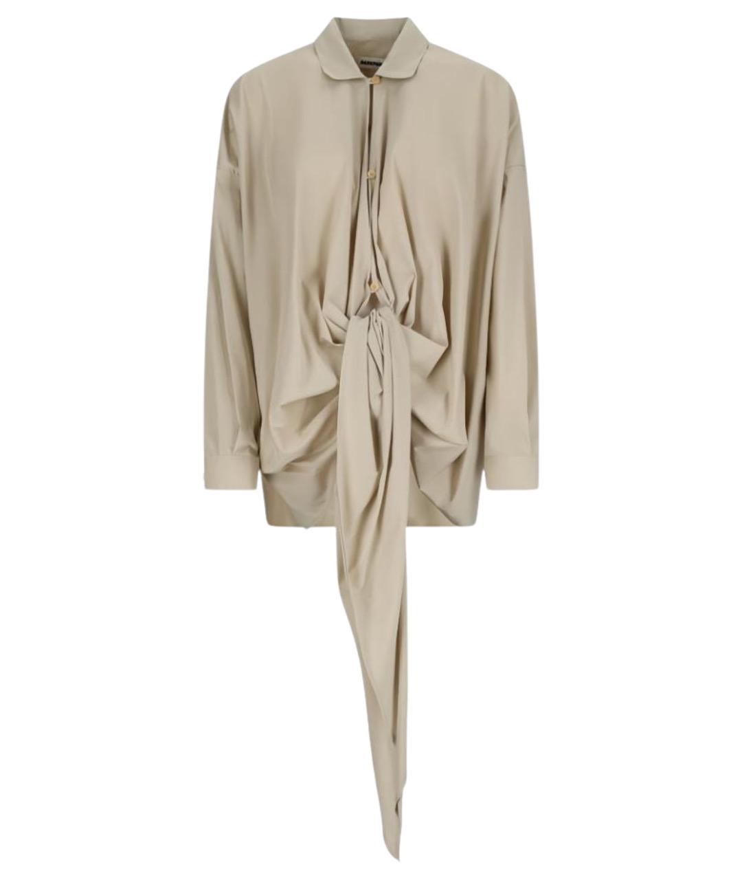 DARKPARK Бежевая хлопковая рубашка, фото 1