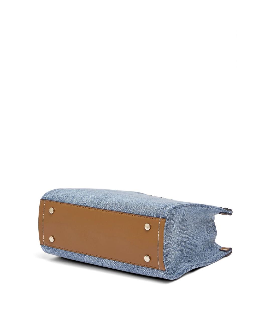 LIU JO Синяя тканевая сумка тоут, фото 4