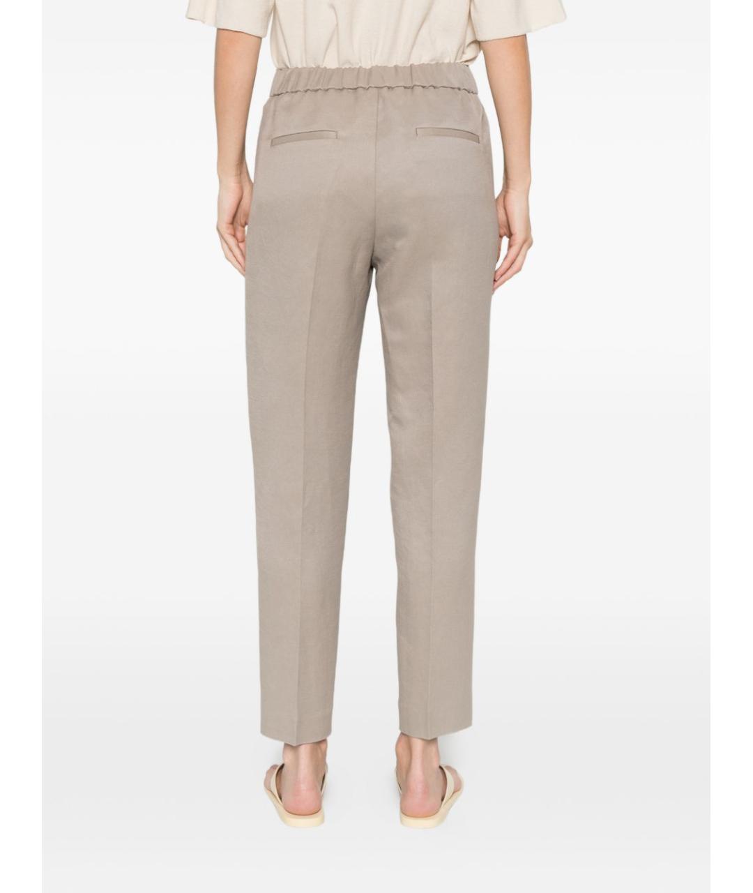 PESERICO Бежевые прямые брюки, фото 2