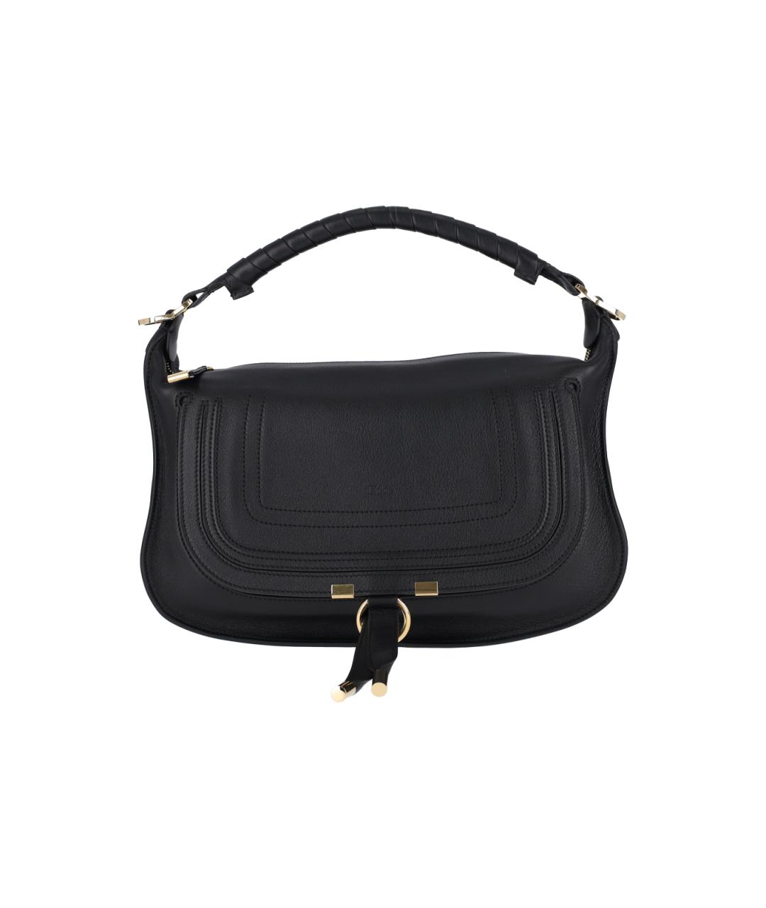 CHLOE Черная кожаная сумка через плечо, фото 1