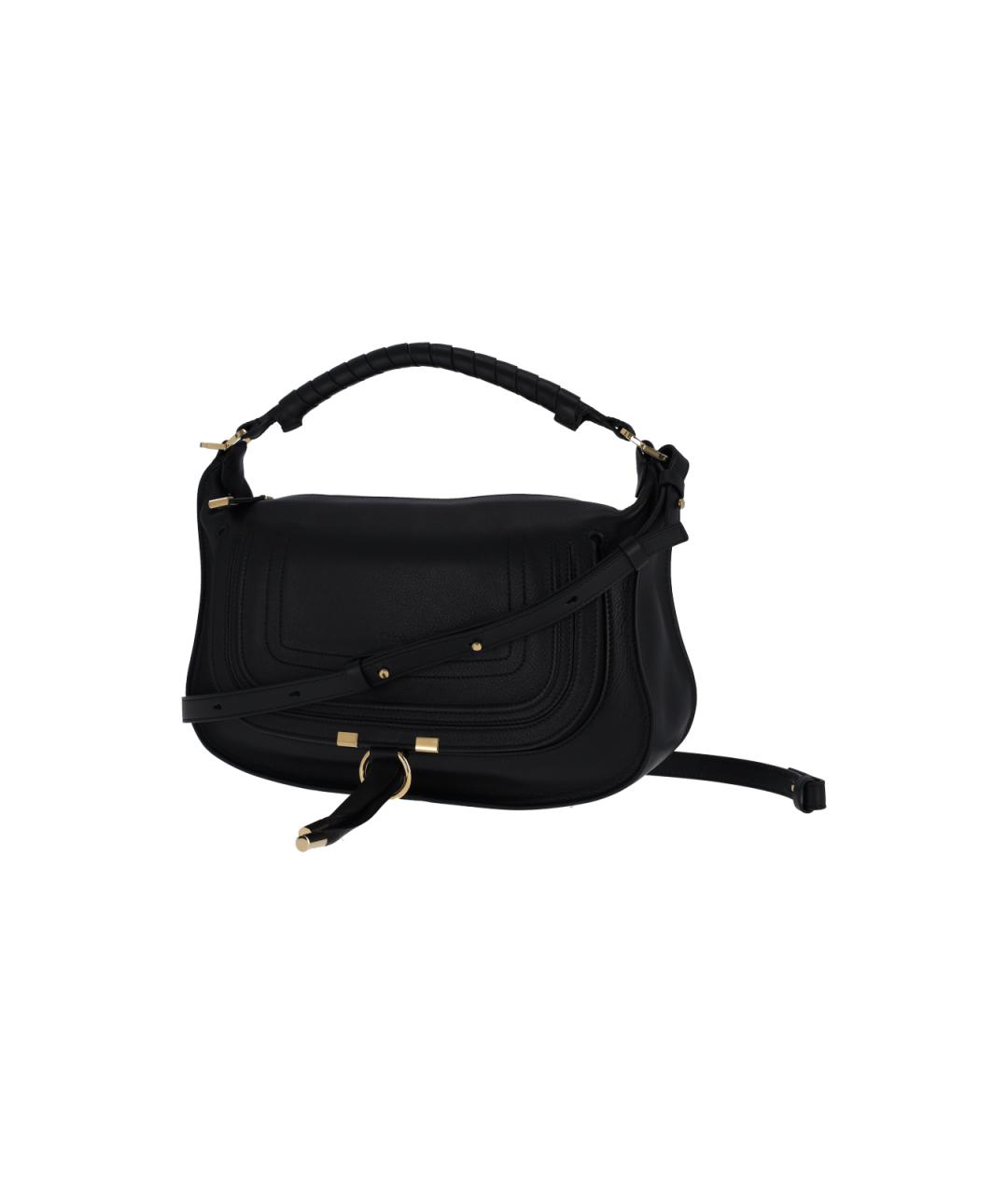 CHLOE Черная кожаная сумка через плечо, фото 2
