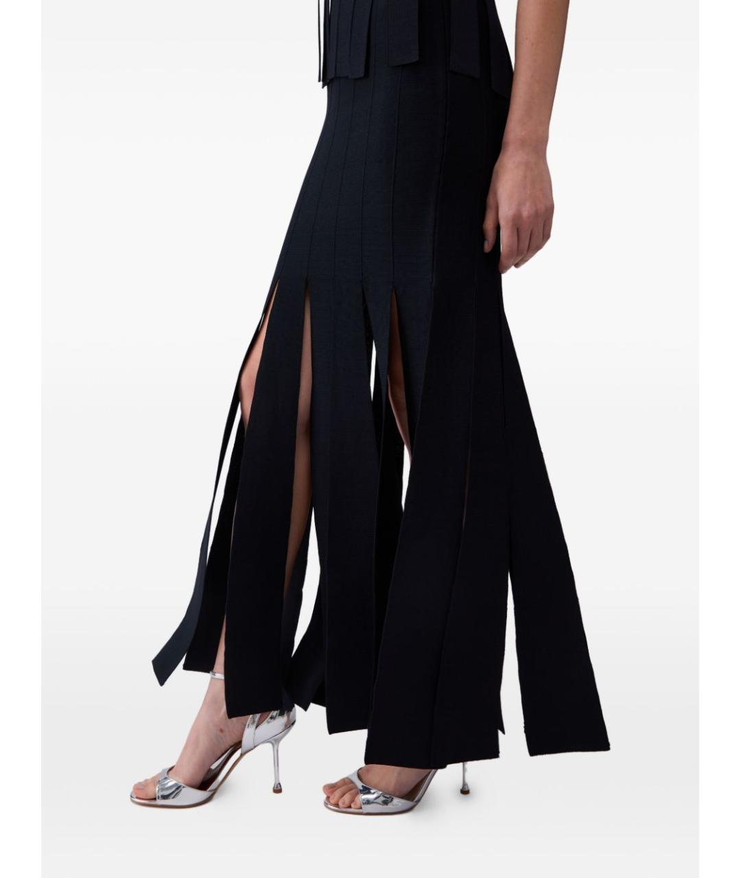 LIU JO Черная вискозная юбка миди, фото 2