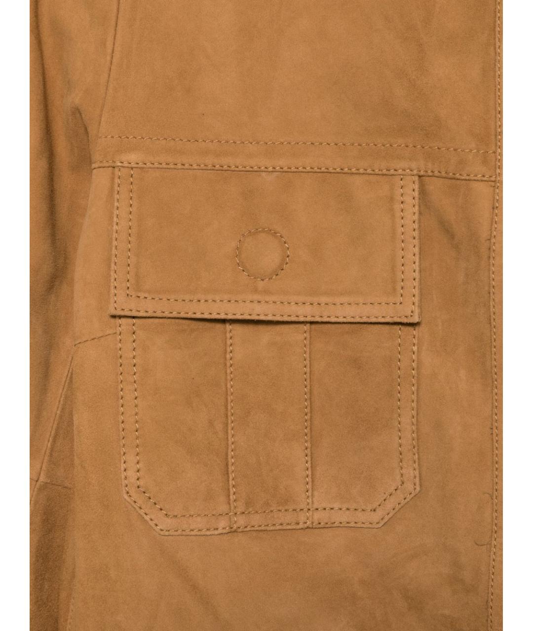 PEUTEREY Коричневая замшевая куртка, фото 3