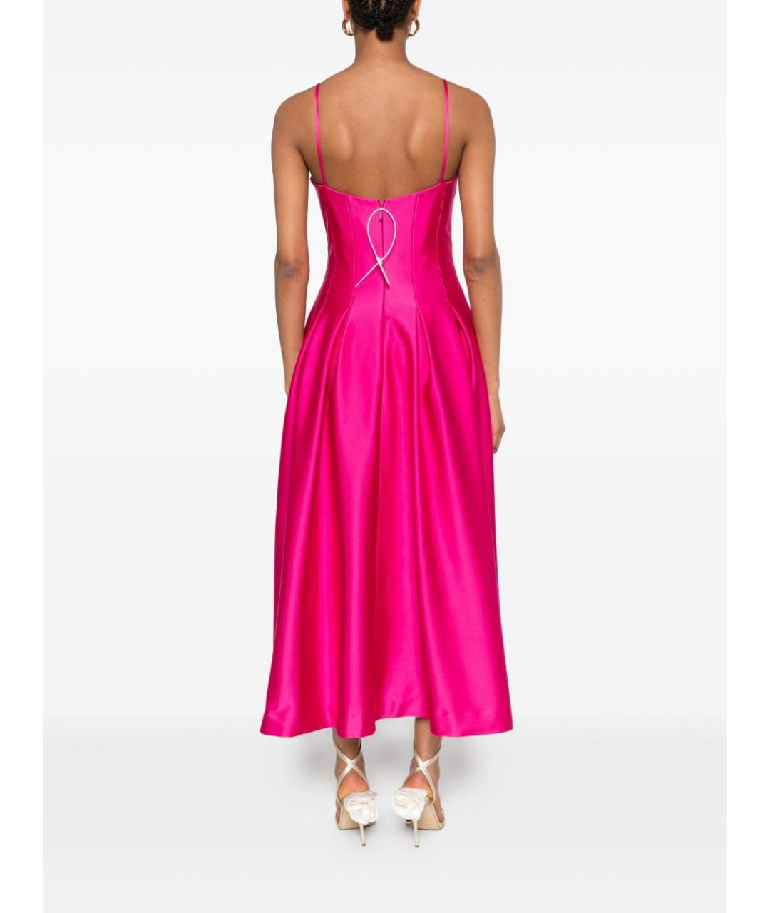 REBECCA VALLANCE Розовое полиэстеровое вечернее платье, фото 5