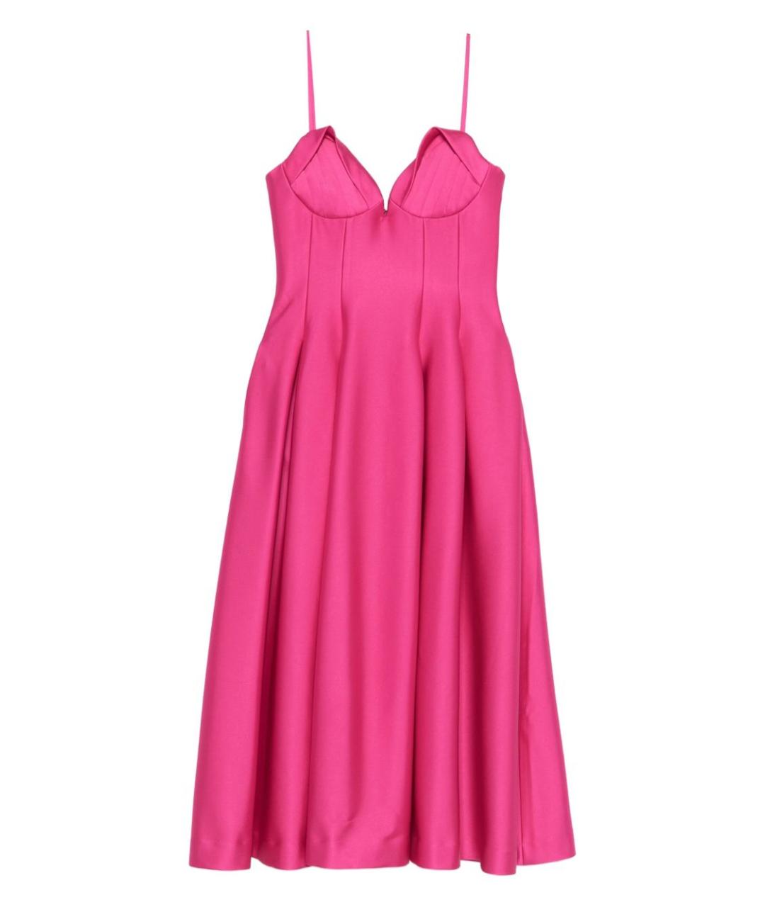REBECCA VALLANCE Розовое полиэстеровое вечернее платье, фото 1