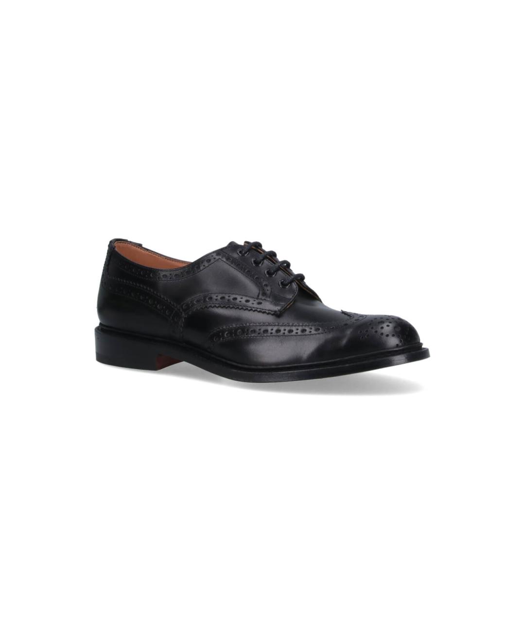 TRICKER'S Черные кожаные туфли, фото 2