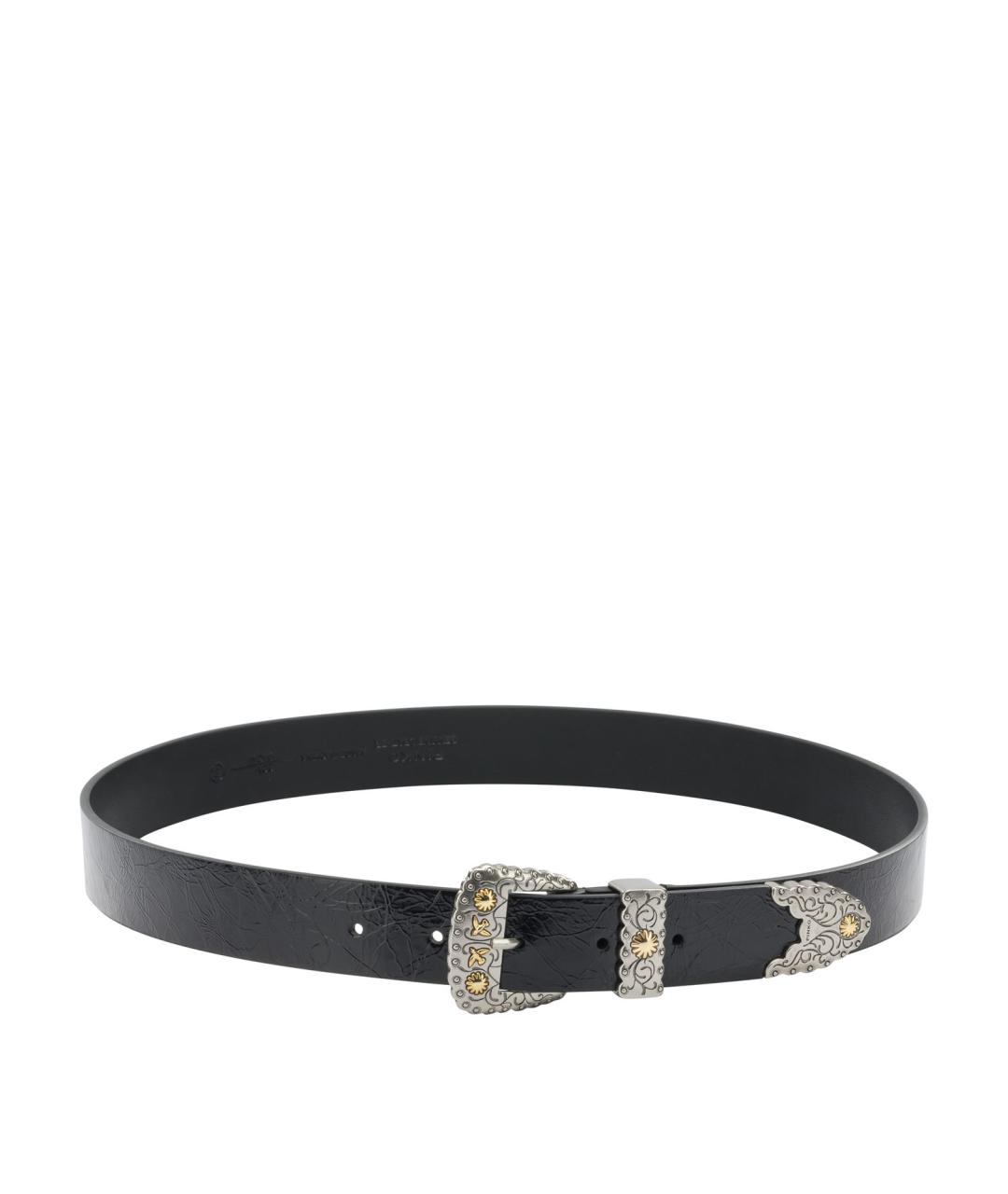 PINKO Черный кожаный ремень, фото 1