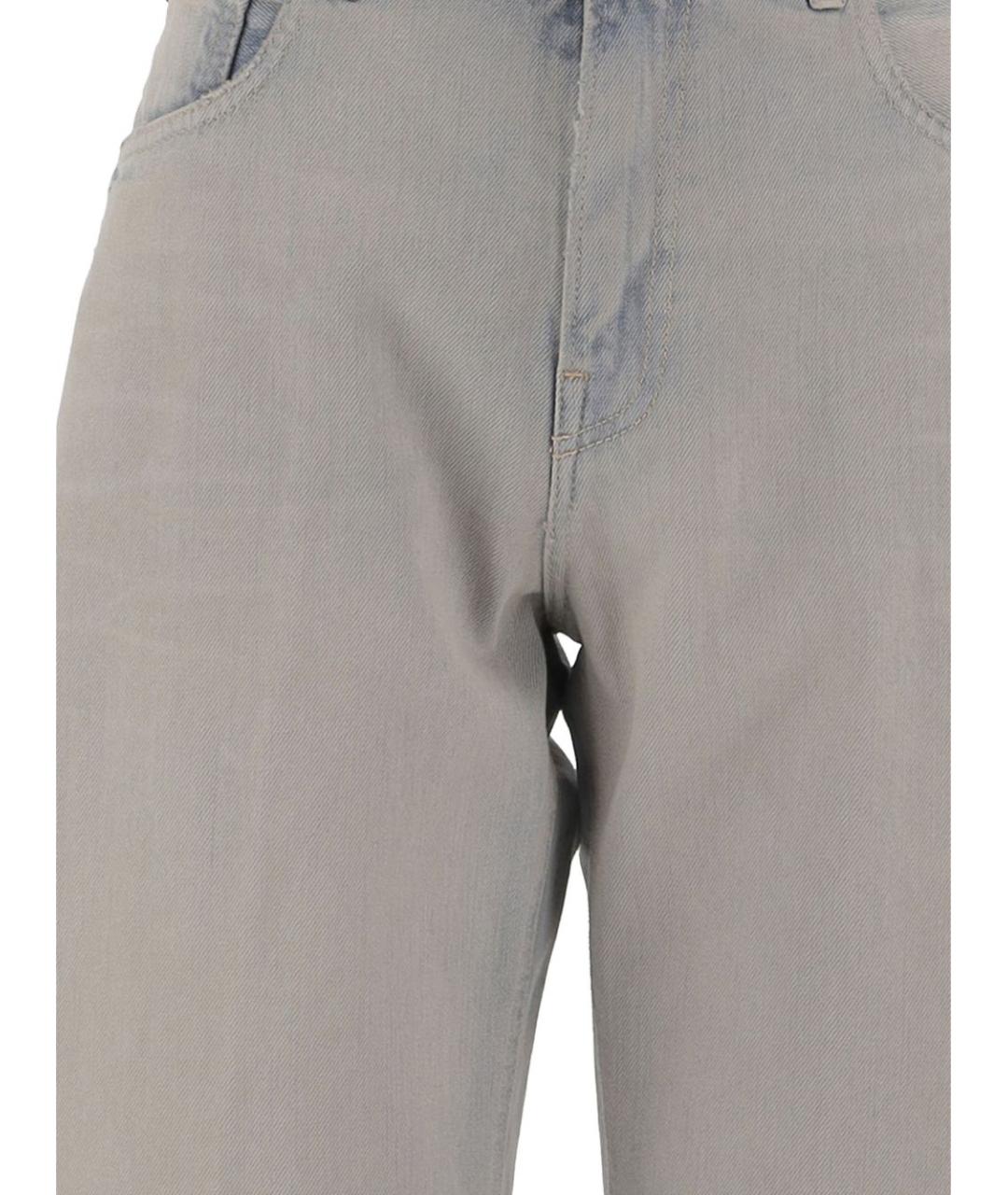 HAIKURE Синие хлопковые прямые джинсы, фото 3