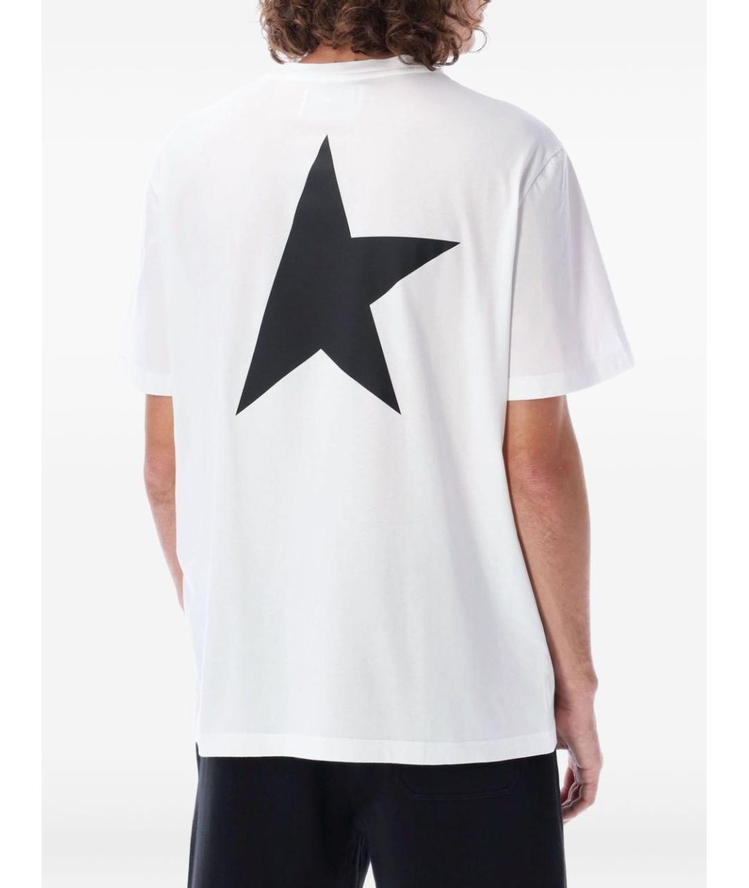 GOLDEN GOOSE DELUXE BRAND Белая хлопковая футболка, фото 3