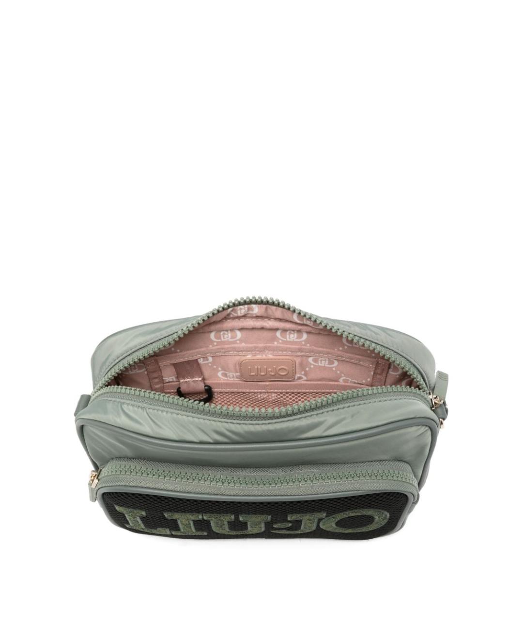 LIU JO Зеленая тканевая сумка через плечо, фото 3