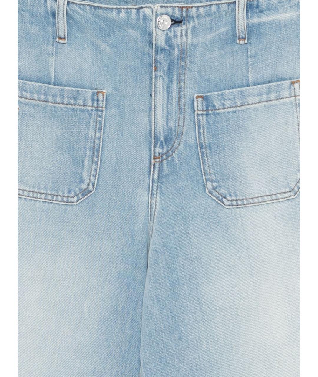 NINE IN THE MORNING Голубые хлопковые прямые джинсы, фото 2