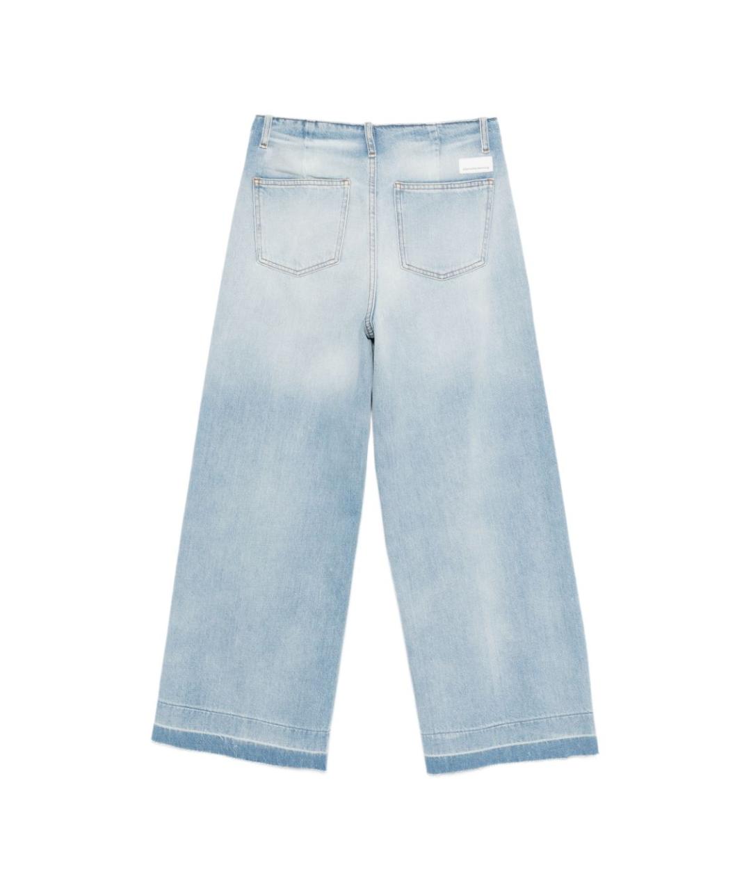 NINE IN THE MORNING Голубые хлопковые прямые джинсы, фото 3