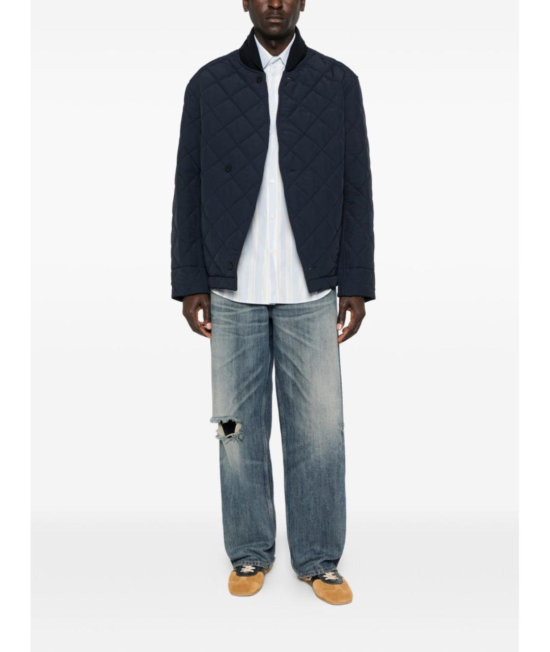 JACQUEMUS Голубая льняная кэжуал рубашка, фото 2