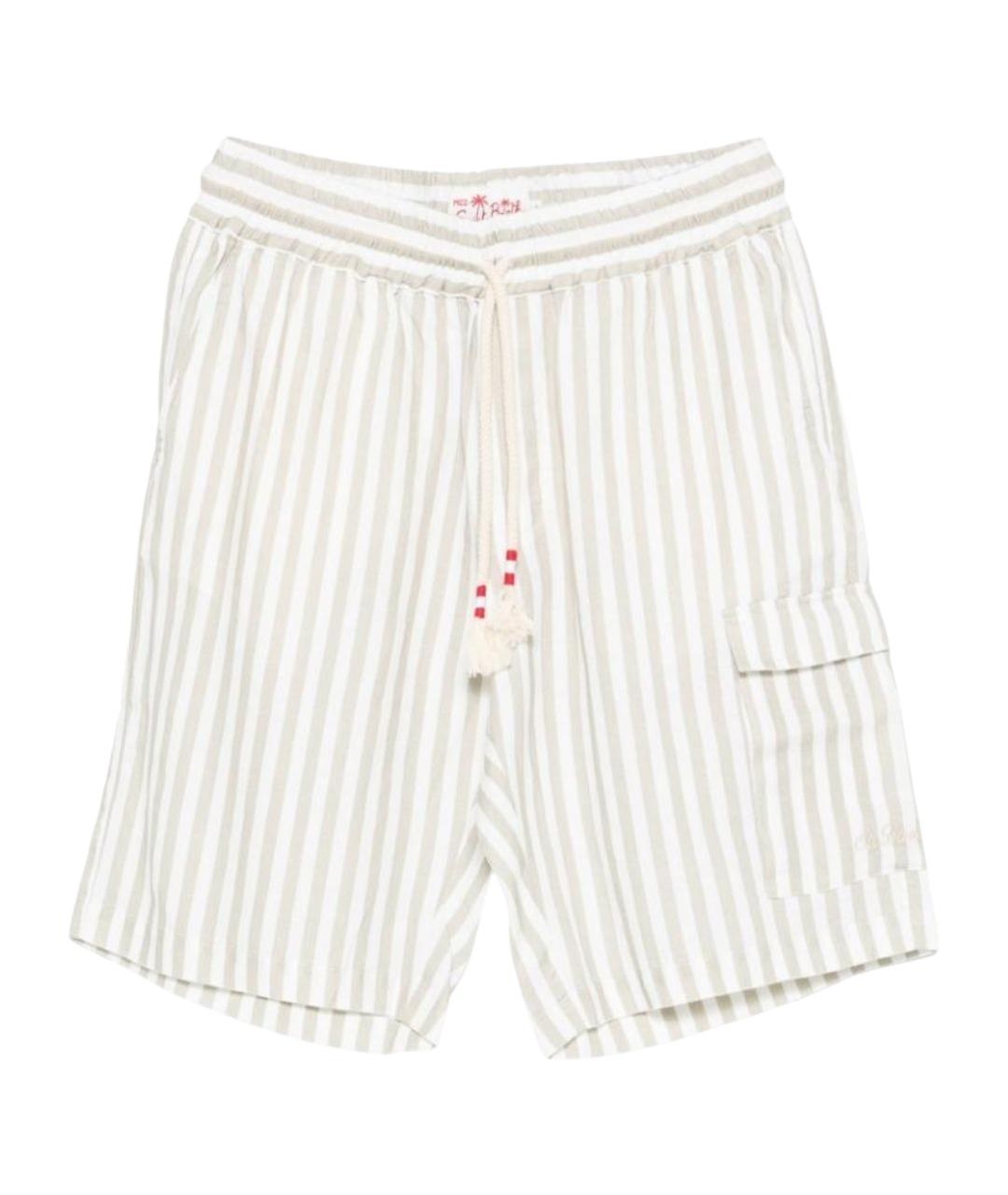 MC2 SAINT BARTH Белые льняные шорты, фото 1