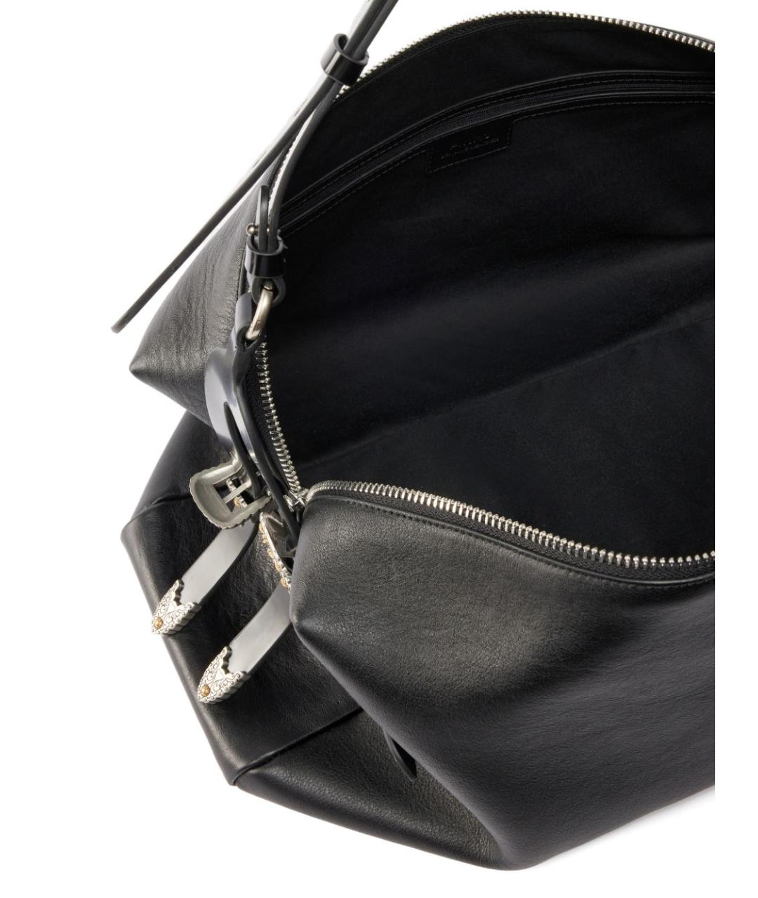 PINKO Черная кожаная сумка через плечо, фото 2