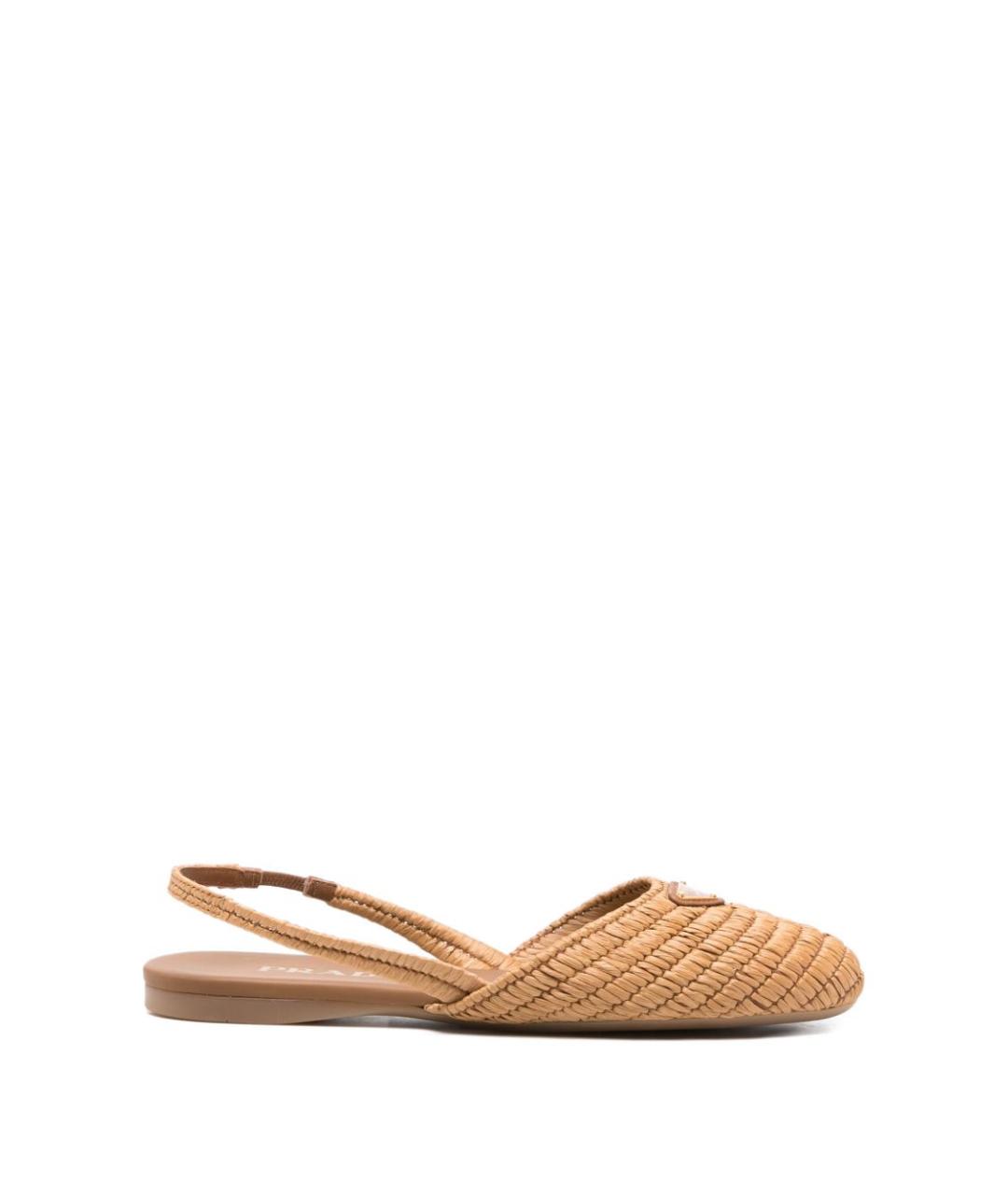 PRADA Бежевые балетки, фото 5