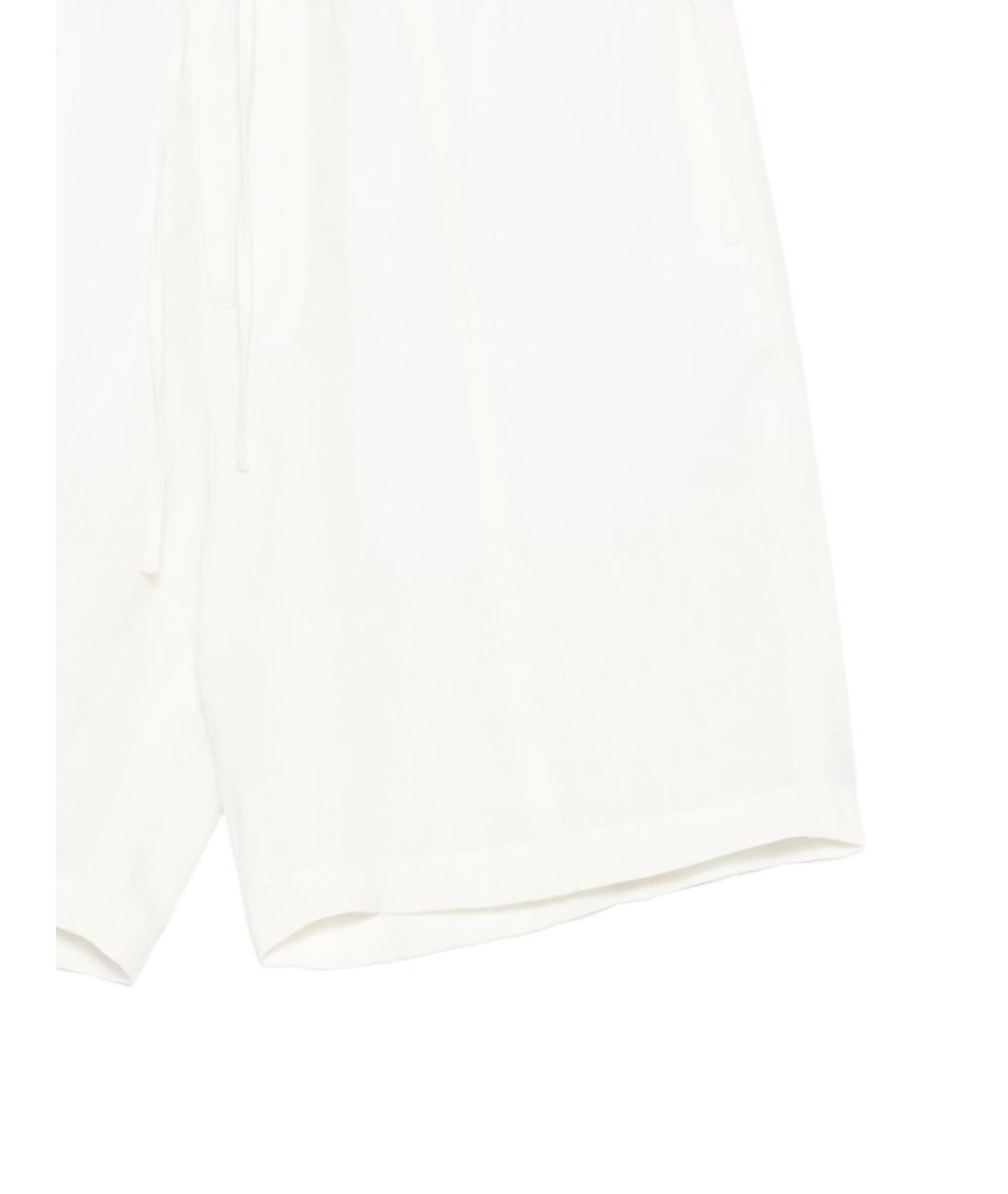 EMPORIO ARMANI Белые льняные шорты, фото 3