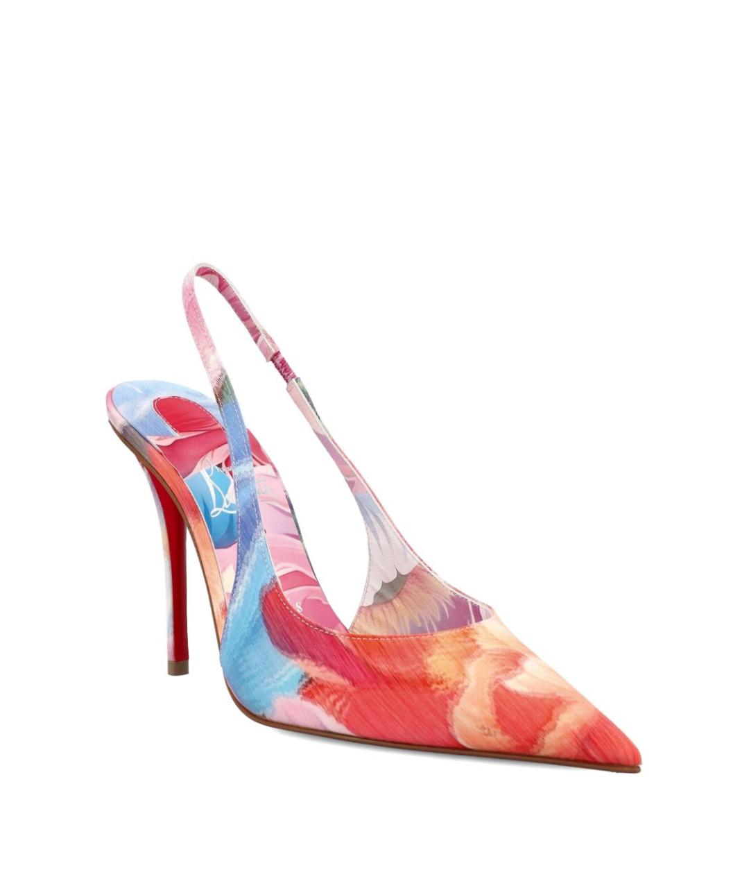 CHRISTIAN LOUBOUTIN Мульти текстильные туфли, фото 2