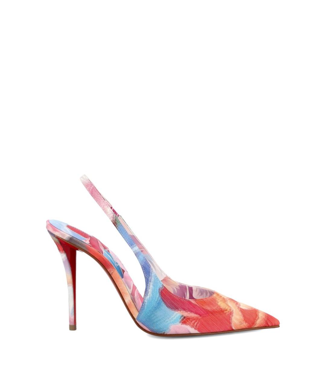 CHRISTIAN LOUBOUTIN Мульти текстильные туфли, фото 5