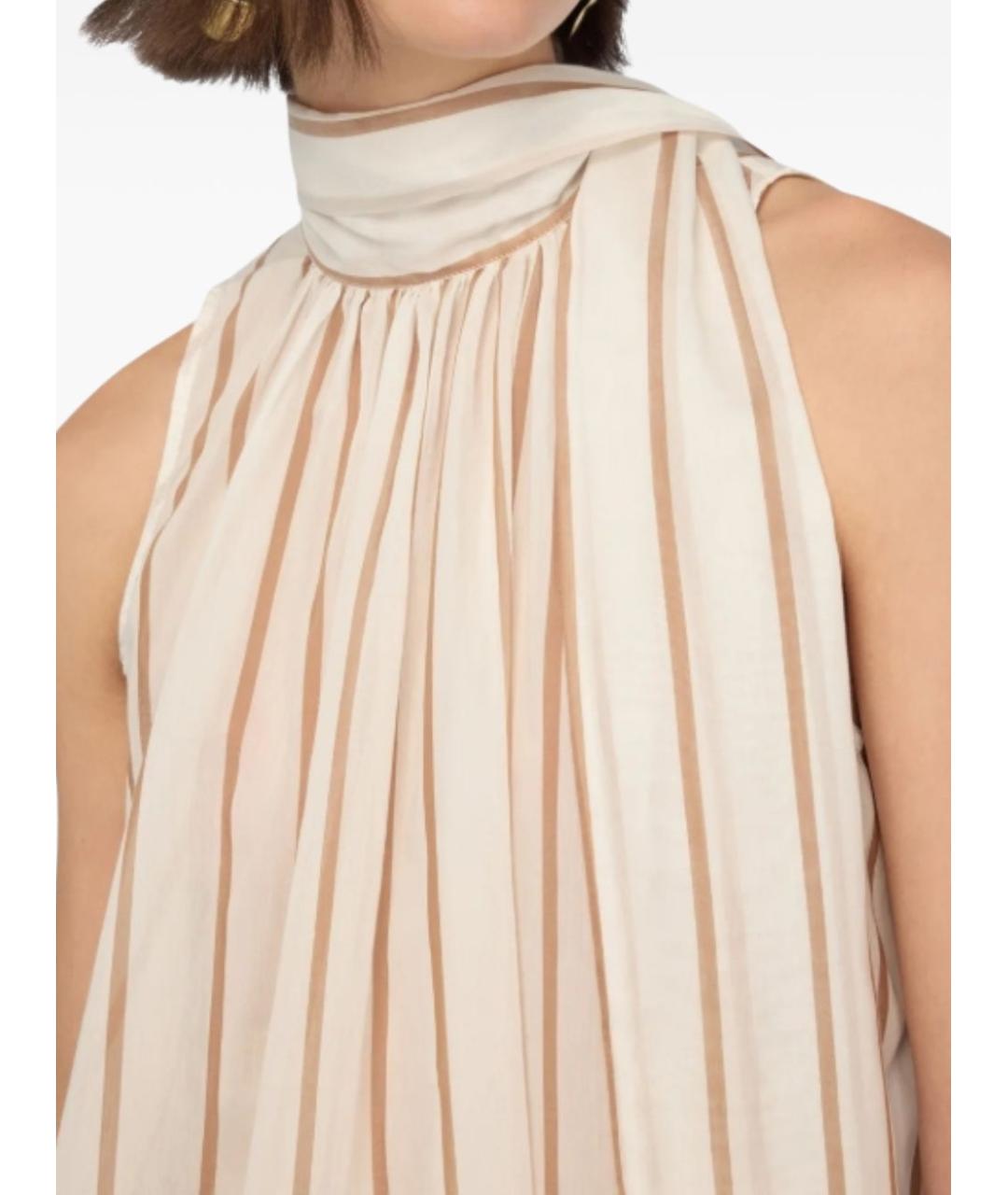 SEMICOUTURE Белая хлопковая майка, фото 3