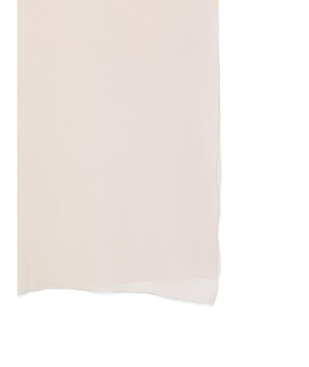 D.EXTERIOR Бежевый шелковый шарф, фото 3