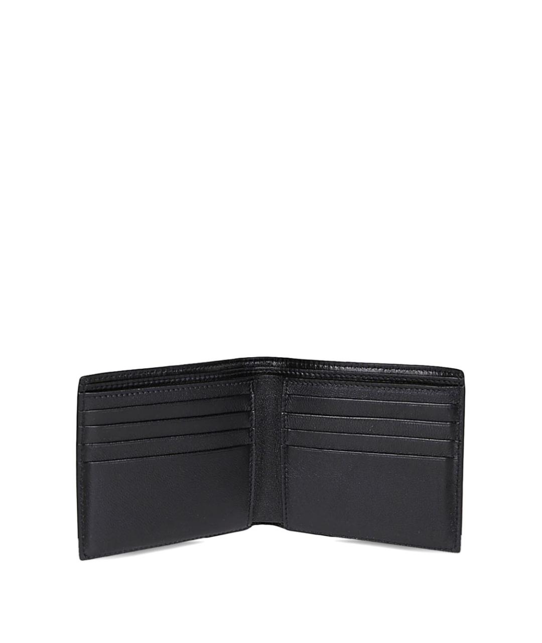 BALENCIAGA Черный кожаный кошелек, фото 3