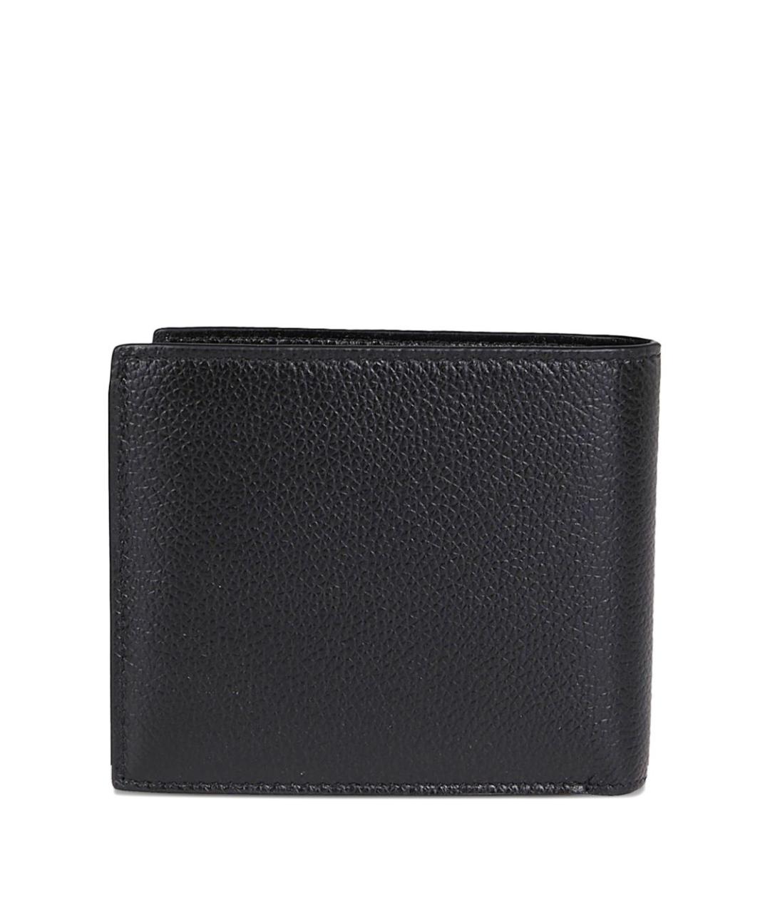 BALENCIAGA Черный кожаный кошелек, фото 2