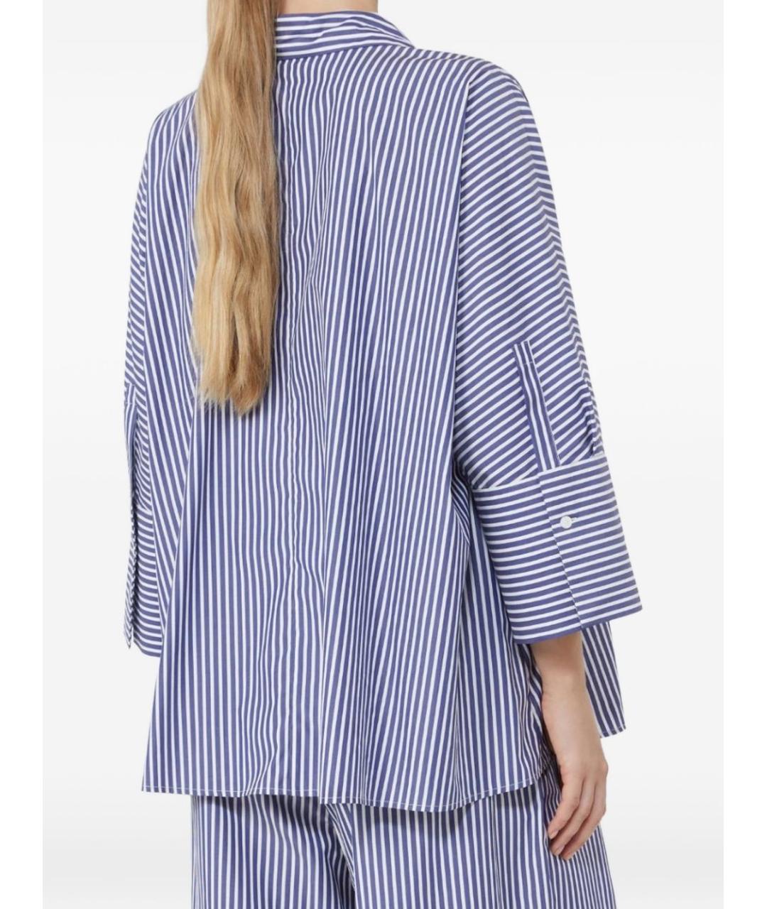 WEEKEND MAX MARA Синяя хлопковая рубашка, фото 2