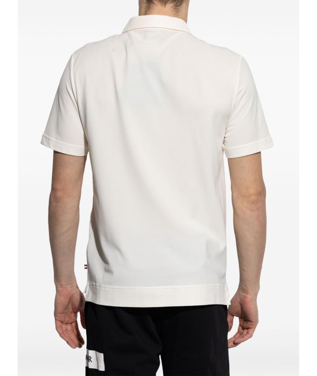 MONCLER GRENOBLE Белое поло с коротким рукавом, фото 5