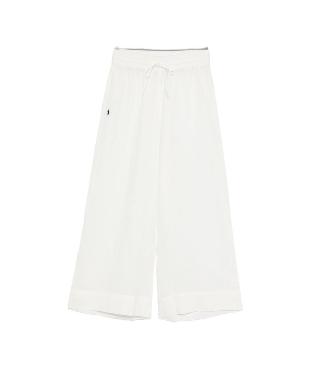 POLO RALPH LAUREN Бежевые хлопковые брюки широкие, фото 1