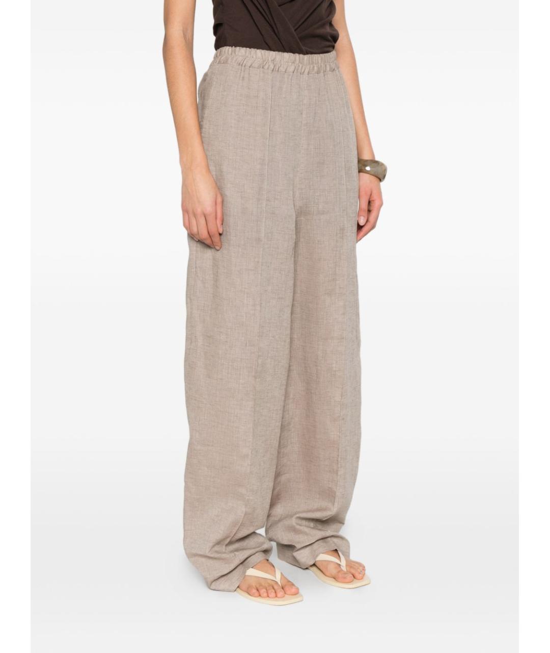 FABIANA FILIPPI Серые прямые брюки, фото 3